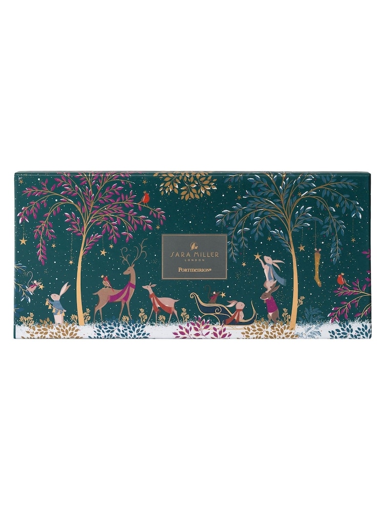 Sara Miller Multi Woodland Tales Deer & Robin Sandwich Trays - Image 5 of 5