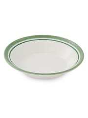 Portmeirion Set of 4 Green Potter's Stripe Soup Plates - Image 3 of 8