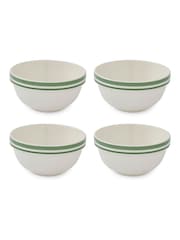 Portmeirion Set of 4 Green Potters Stripe 5.5 Inch Stacking Bowls - Image 3 of 9