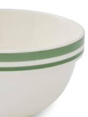 Portmeirion Set of 4 Green Potters Stripe 5.5 Inch Stacking Bowls - Image 7 of 9