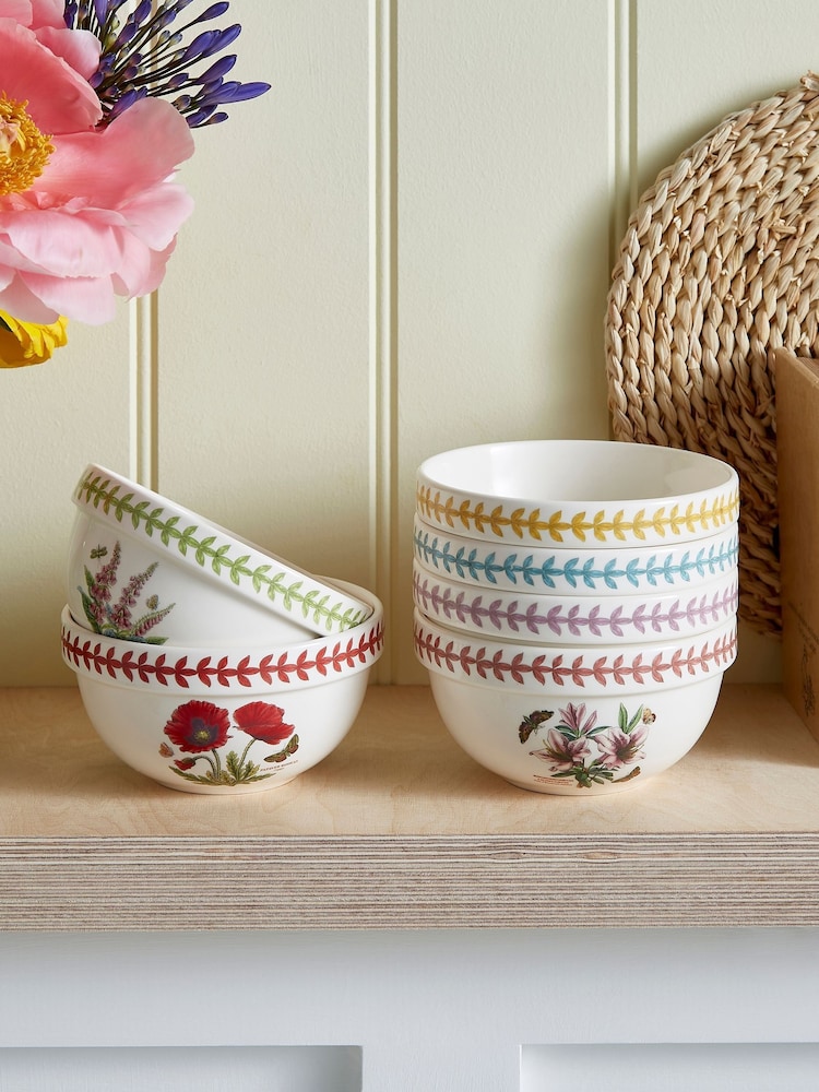 Portmeirion Multi Botanic Garden Meadow Set of 6 Stacking Bowls - Image 1 of 9