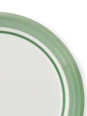 Portmeirion Green Potter's Stripe Set of 4 Bread Plates - Image 6 of 8