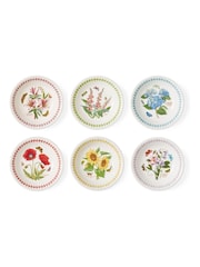 Portmeirion Set of 6 Multi Botanic Garden Meadow 7 Inch Bowls - Image 1 of 7
