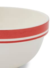 Portmeirion Red Potter's Stripe 7 Inch Stacking Bowls Set of 4 - Image 6 of 9
