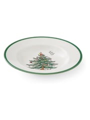 Spode Green Christmas Tree Set of 4 Soup Plates - Image 2 of 8
