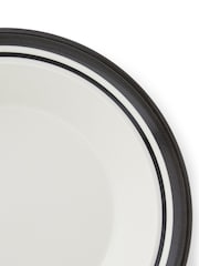 Portmeirion Set of 4 Black Potter's Stripe Soup Plates - Image 7 of 8