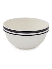 Portmeirion Black Potter's Stripe 5.5 Inch Stacking Bowls set of 4 - Image 5 of 9