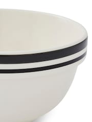 Portmeirion Black Potter's Stripe 5.5 Inch Stacking Bowls set of 4 - Image 7 of 9