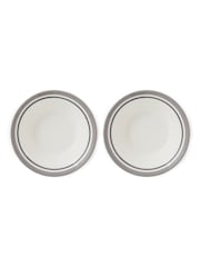 Portmeirion Grey Potters Stripe Set of 4 Oatmeal Bowls - Image 5 of 10