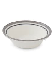 Portmeirion Grey Potters Stripe Set of 4 Oatmeal Bowls - Image 6 of 10