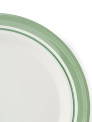 Portmeirion Green Potter's Stripe Set of 4 Dinner Plates - Image 7 of 9