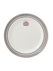 Portmeirion Grey Potter's Stripe Set of 4 Dinner Plates - Image 10 of 10