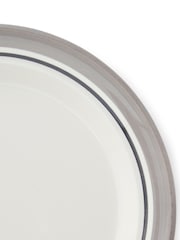 Portmeirion Grey Potter's Stripe Set of 4 Dinner Plates - Image 7 of 10