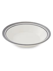 Portmeirion Set of 4 Grey Potter's Stripe Soup Plates - Image 3 of 8