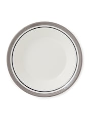 Portmeirion Set of 4 Grey Potter's Stripe Soup Plates - Image 4 of 8