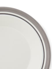 Portmeirion Set of 4 Grey Potter's Stripe Soup Plates - Image 5 of 8