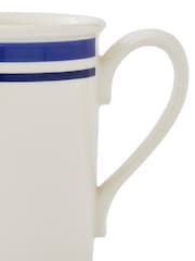 Portmeirion Blue White Potter's Stripe Set of 4 Breakfast Mugs - Image 10 of 10