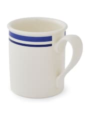 Portmeirion Blue White Potter's Stripe Set of 4 Breakfast Mugs - Image 5 of 10