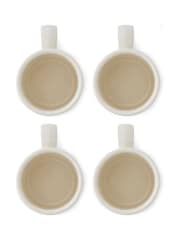 Portmeirion Blue White Potter's Stripe Set of 4 Breakfast Mugs - Image 8 of 10