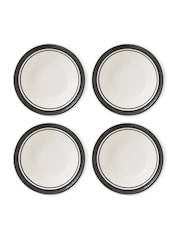 Portmeirion Black Potters Stripe Set of 4 13cm Bowls - Image 2 of 8