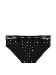Victoria's Secret PINK Black Dots Hipster Cotton Logo Knickers - Image 3 of 3