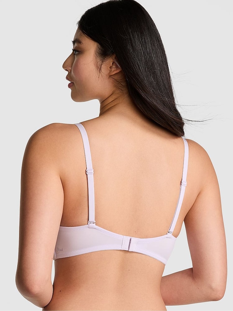 Victoria's Secret PINK Purple Whisper Non Wired Push Up Bra - Image 2 of 3