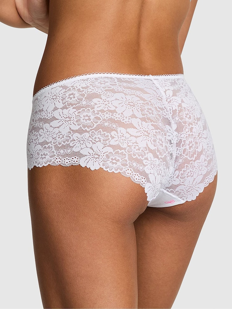 Victoria's Secret PINK White Floral Lace Hipster Knickers - Image 2 of 3