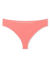 Victoria's Secret Coral Ribbon Orange Thong Knickers - Image 3 of 3