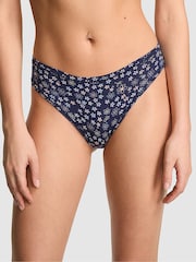 Victoria's Secret PINK Midnight Navy Blue Cheeky Cotton Knickers - Image 1 of 2