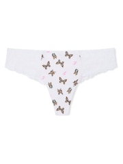 Victoria's Secret PINK White Floral Thong Knickers - Image 2 of 2