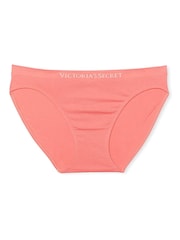 Victoria's Secret Coral Ribbon Orange Bikini Knickers - Image 3 of 3
