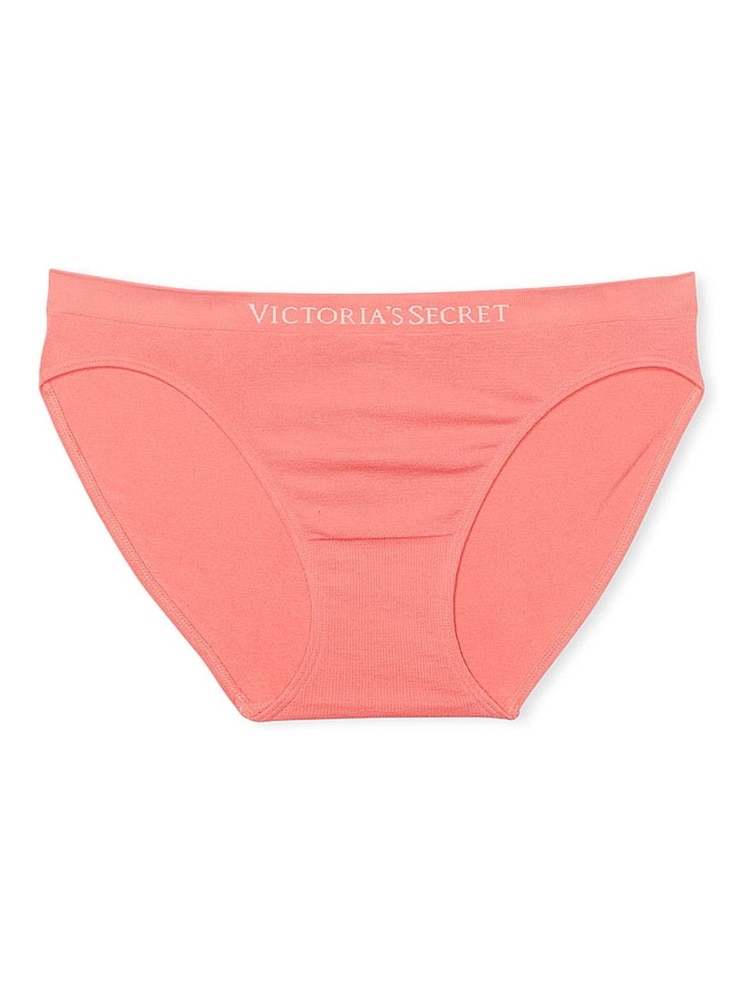 Victoria's Secret Coral Ribbon Orange Bikini Knickers - Image 3 of 3