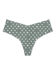 Victoria's Secret PINK Faded Sage Green Thong Knickers - Image 3 of 3
