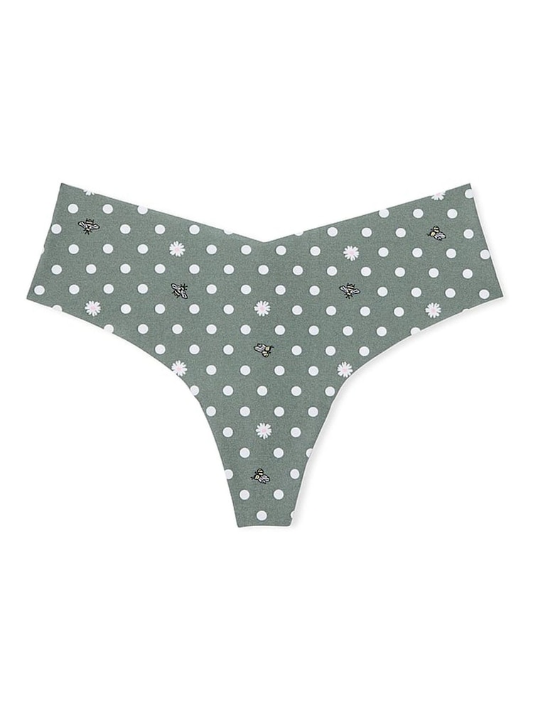 Victoria's Secret PINK Faded Sage Green Thong Knickers - Image 3 of 3
