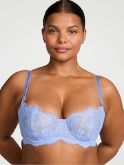 Victoria's Secret Blue Cameo Unlined Balcony Lace Bra - Image 1 of 2