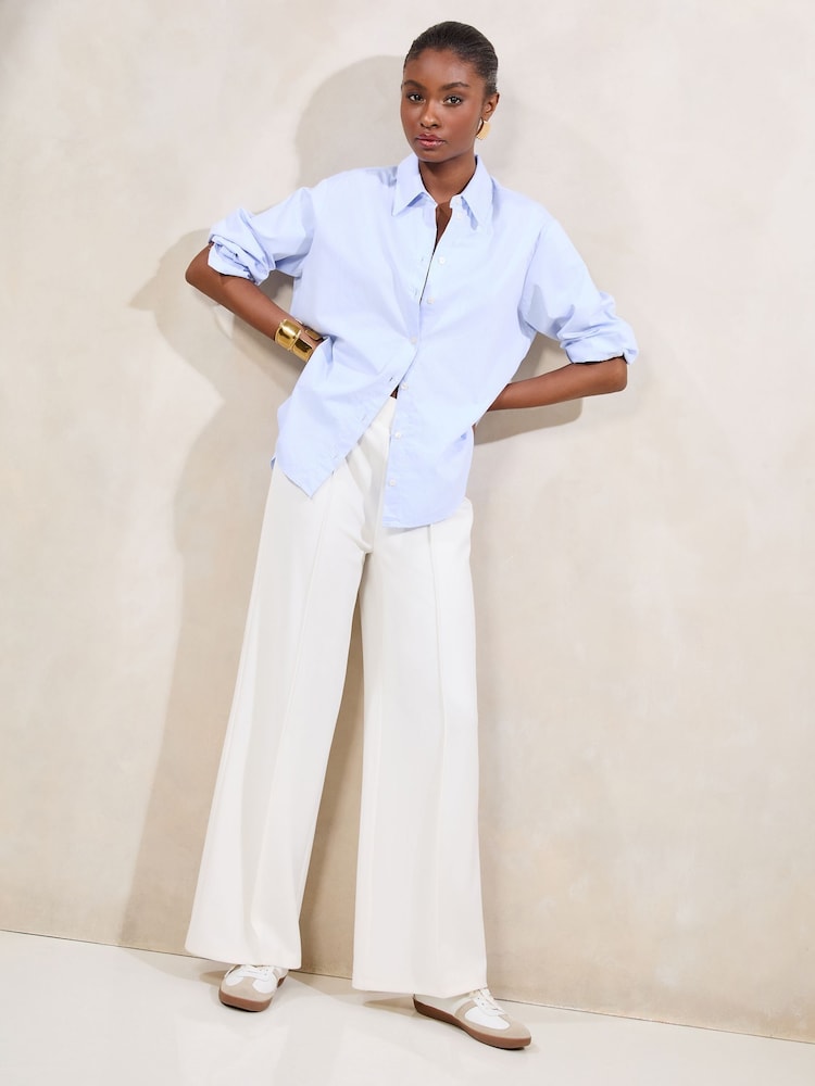 Lipsy White High Waist Wide Leg Tailored Trousers - Image 2 of 4