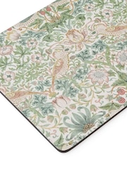 Morris & Co. Set of 6 Green Strawberry Thief Placemats - Image 5 of 5