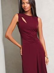 Lipsy, ärmelloses, asymmetrisches Midikleid mit geraffter Vorderseite - Bild 2 von 4