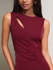 Lipsy, ärmelloses, asymmetrisches Midikleid mit geraffter Vorderseite - Bild 3 von 4