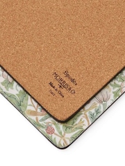 Morris & Co. Set of 4 Green Strawberry Thief Large Placemats - Image 5 of 5