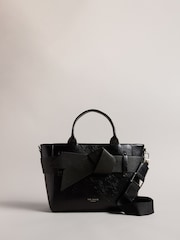 Ted Baker Black Jimsa Knot Bow Cross-Body Bag - Image 1 of 4