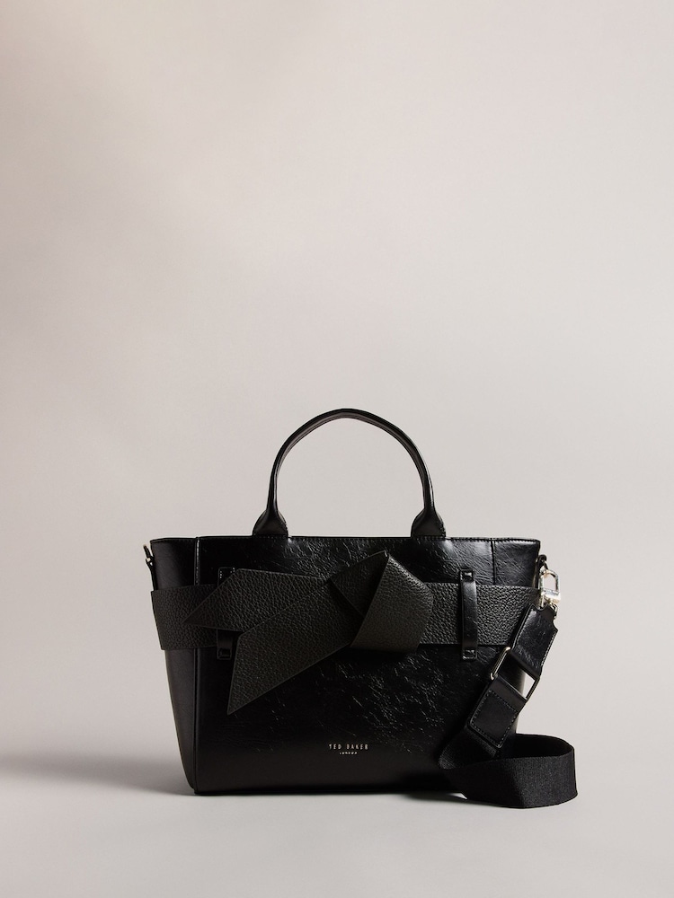 Ted Baker Black Jimsa Knot Bow Cross-Body Bag - Image 1 of 4