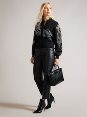 Ted Baker Black Jimsa Knot Bow Cross-Body Bag - Image 2 of 4