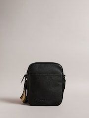 Ted Baker Black Kiian PU Webbing Cross-Body Bag - Image 1 of 5