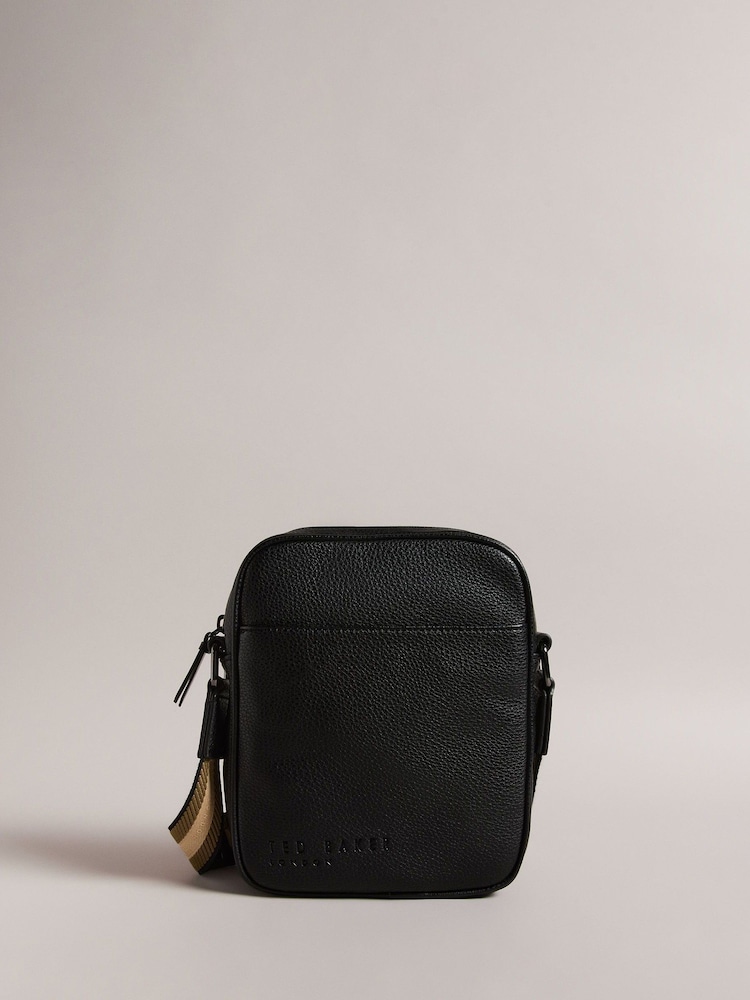 Ted Baker Black Kiian PU Webbing Cross-Body Bag - Image 1 of 5