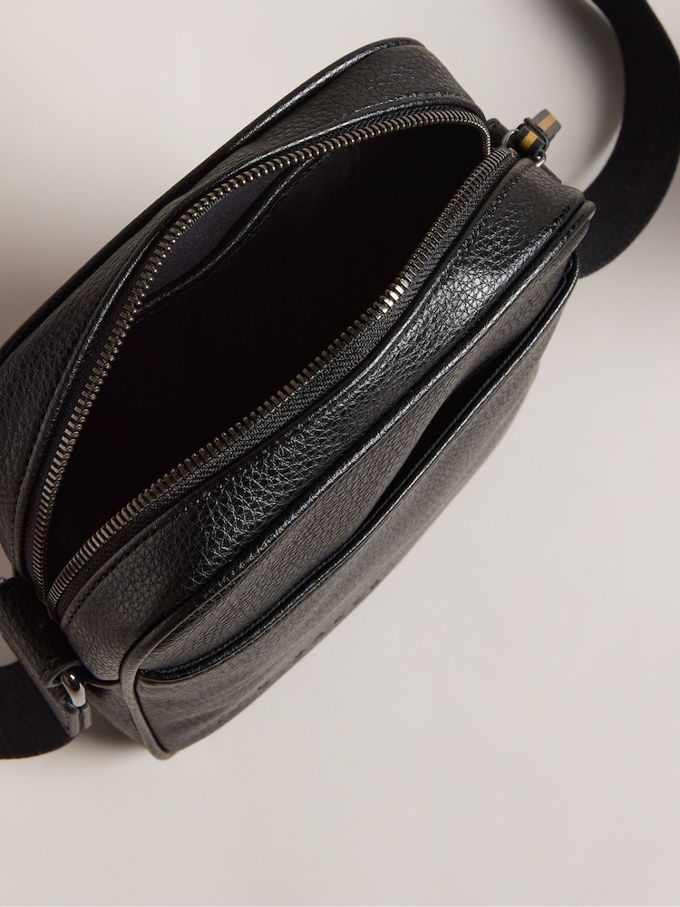Ted Baker Black Kiian PU Webbing Cross-Body Bag - Image 2 of 5