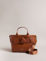 Ted Baker Brown Jimsa Knot Bow Cross-Body Bag - Image 1 of 5