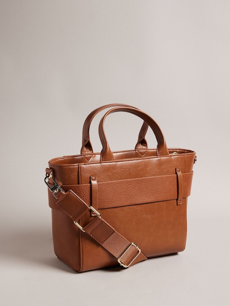 Ted Baker Brown Jimsa Knot Bow Cross-Body Bag - Image 2 of 5