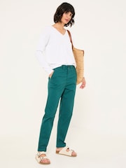 FatFace Rye Teal Blue Chino Trousers - Image 3 of 6