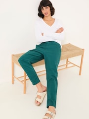 FatFace Rye Teal Blue Chino Trousers - Image 5 of 6